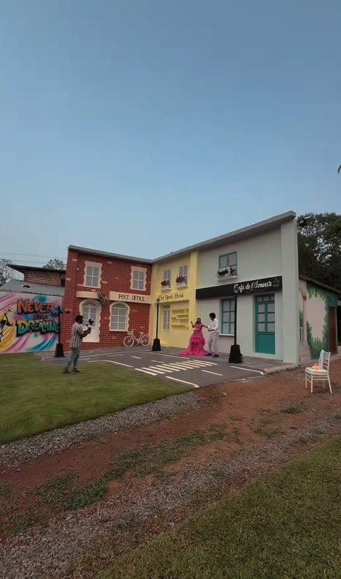 shooting village in Kochi with multiple set